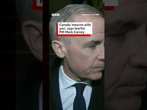 Canada 'mourns with you', says tearful PM Mark Carney. #Canada #TumblerRidge #BBCNews