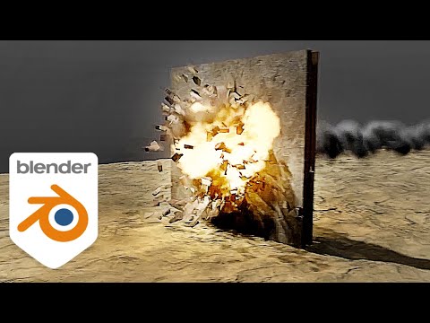 Wall destruction simulation in blender