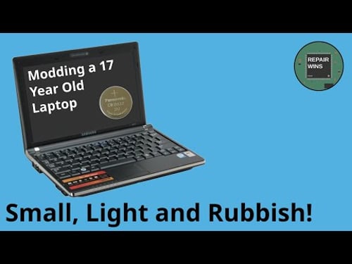 Making my 17 Year Old Netbook More Useful - Adding a Custom BIOS Battery Holder