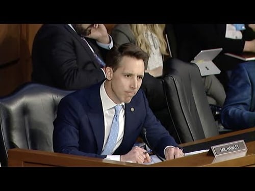 Judge Jackson Can't Respond When Pressed by Senator Hawley on Lenient Record