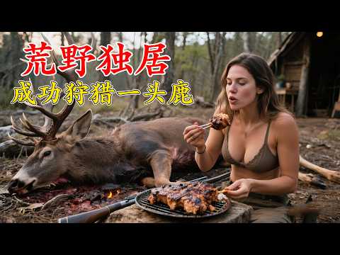 一口氣看完荒野獨居第八季全集,大佬成功狩獵到一頭鹿,搭建出完美庇護所,10位獵人爭奪50萬獎金!紀錄片