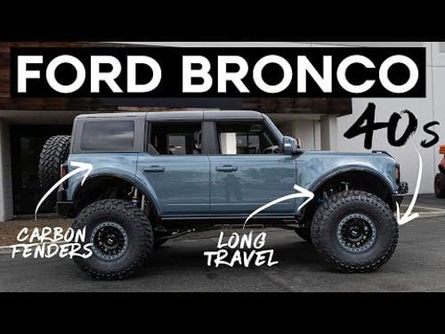 Ultimate Area 51 Ford Bronco Build | 40's, Long Travel, Carbon Wide Body