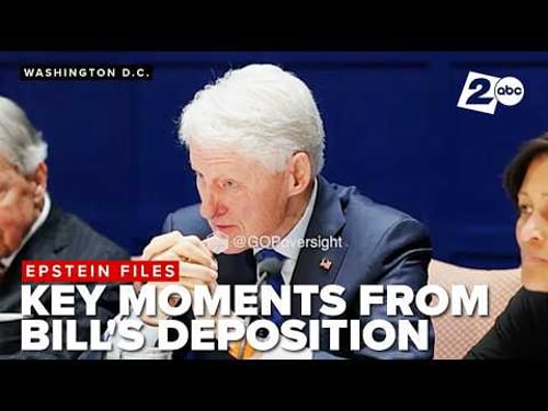 TOP MOMENTS: Must-see moments from Bill Clinton’s Epstein Files deposition