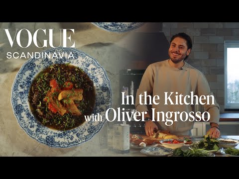 Oliver Ingrosso makes a hearty vegan dish his family loves | In the kitchen with Vogue Scandinavia