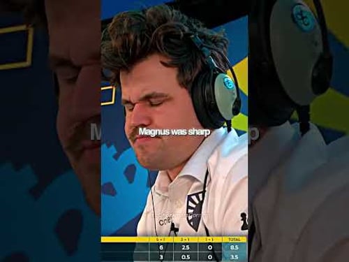Chess so good, it shocked Magnus Carlsen🤯 #chess #magnuscarlsen