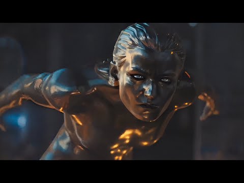 Silver Surfer(Shalla-Ball) All Scenes Powers Fight Skills | Fantastic Four: First Steps