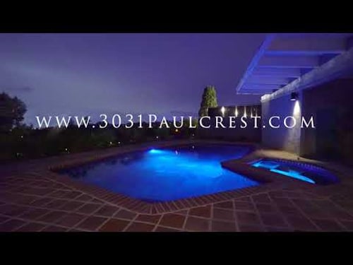 3031 Paulcrest Dr Puppy play time in the pool