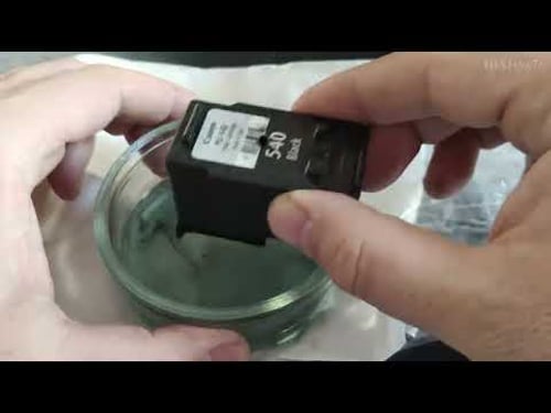 Canon Printer ink cartridge clogged printing lines