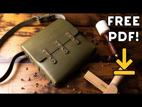 Making a Laced Utility Leather Satchel - (PDF PATTERN)