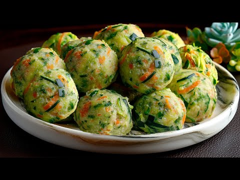 ✅ These zucchini meatballs will drive you crazy! The best zucchini recipe without meat!