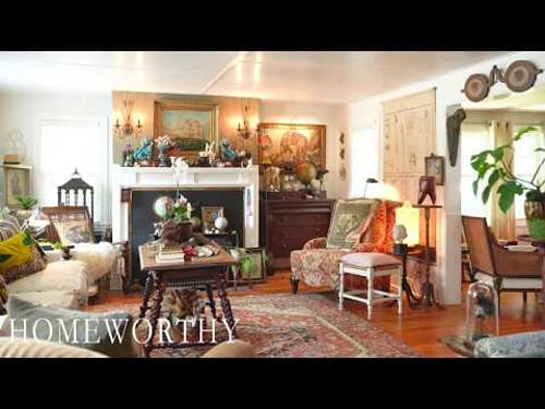 HOUSE TOUR | Step Inside A Collector's Jewel Box Home in Coastal Delaware