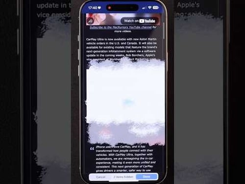 Safari Tips: Hide Distracting Items for Better Reading
