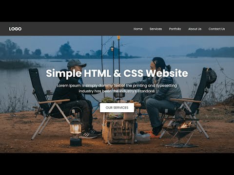 Create A Simple Responsive Website in HTML and CSS | Responsive Website HTML and CSS