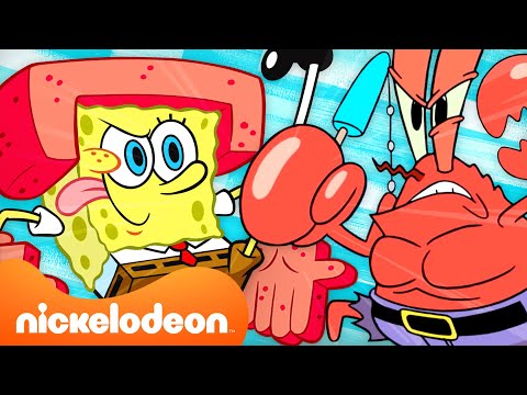 Губка Боб | 90 МИНУТ Губка Боб в действии.. Буквально 👊 | @SpongeBobOfficial | Nickelodeon Cyrillic