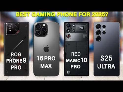 S25 Ultra Vs ROG Phone 9 Pro Vs Red Magic 10 Pro Vs iPhone 16 Pro Max | Best gaming phone 2025