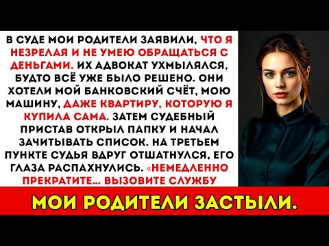 Мои родители потребовали все мои вещи в суде — пока судебный пристав не зачитал список…