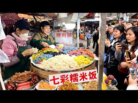 中国广西超火爆的早餐美食街VS超人气的夜市美食广场!麻辣毛豆腐,七彩糯米饭,假蒌油饼,特色水果酸野,软糯的水油堆,香甜的绵绵糕,现榨甘蔗汁,拳头大的本地金桔,从早餐的碳水满足,到夜市的美食狂欢!
