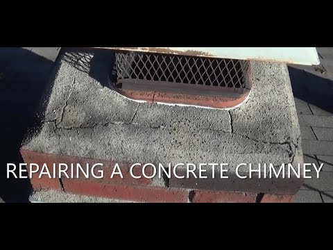 REPAIRING A CONCRETE CHIMNEY