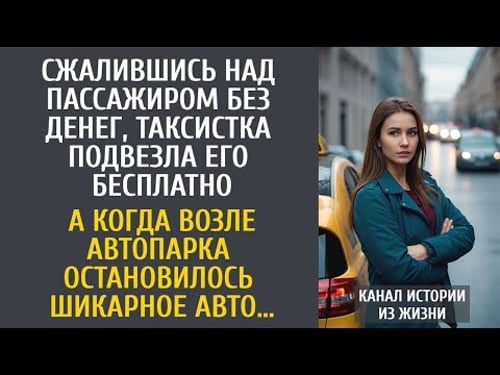 Taking pity on the passenger, the taxi driver gave him a free ride... And as soon as an expensive...