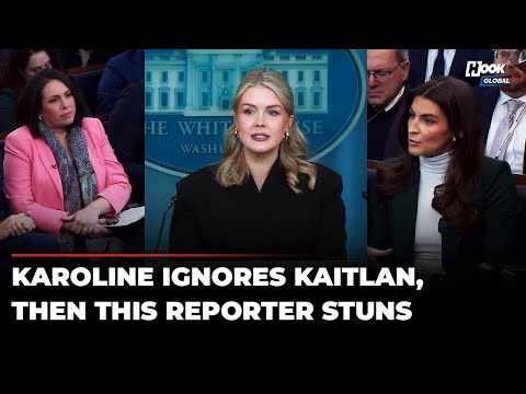 Karoline Refuses To Take Kaitlan’s Follow-Up, Then This Reporter Ambushes Her In White House | Watch