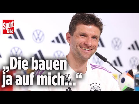 DFB-Pressekonferenz: Plötzlich bringt Thomas Müller den ganzen Raum zum Lachen