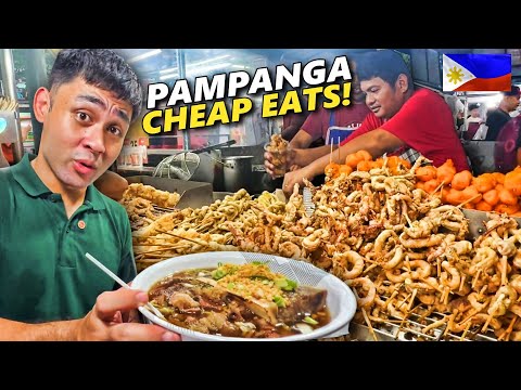 Super CHEAP Pampanga Street Food Tour! 10 Must Eats in Totobits Market