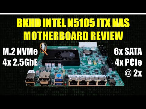 BKHD Intel N5105 NAS Motherboard with 4x PCIe Slot