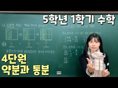 📖수학 5학년 1학기 ✨4단원 약분과 통분