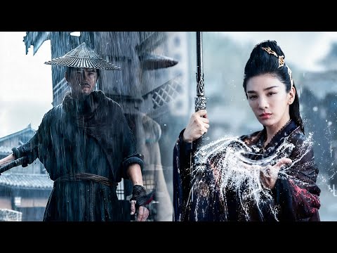 Top villain blocks the ordinary woman—she silences him with one throat-sealing stab, instant kill.