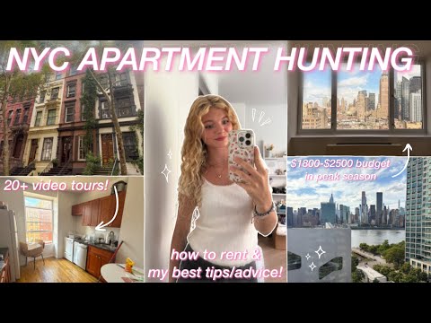 NYC APARTMENT HUNTING GUIDE: renting advice/tips! Manhattan STUDIO & 2bed TOURS w/ 2025 rent prices!