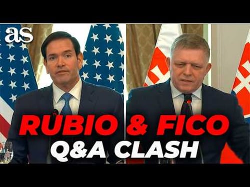 MARCO RUBIO faces EXPLOSIVE PRESS Q&A in SLOVAKIA: UKRAINE, NATO, EUROPE...