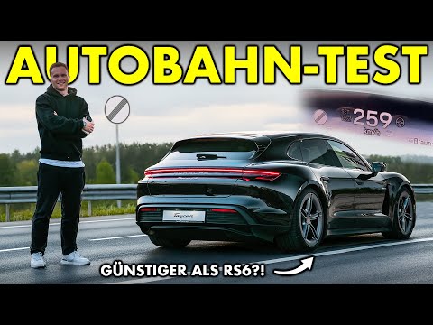Wie WEIT kommt ein ELEKTRO-PORSCHE bei 250 KM/H? | 2025 Taycan 4S Sport Turismo | @maltedrivescars