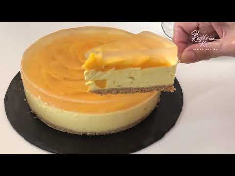 Chilled Mango Cheesecake | 冷冻芒果芝士蛋糕 | 免烤芝士蛋糕