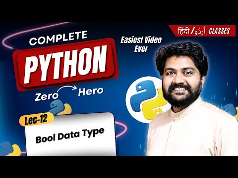 bool data type in python programming-Hindi/Urdu | Lec-12 | Python Full Course in Hindi | Data types