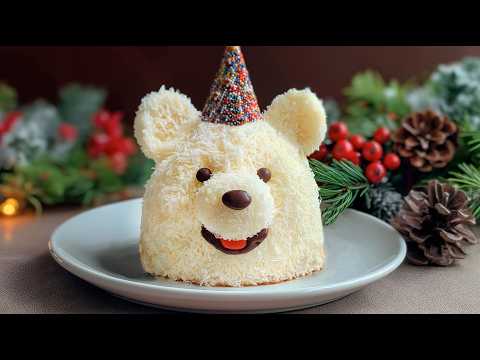 🎄 Christmas dessert "Polar Bear" without an oven! Surprise your guests!