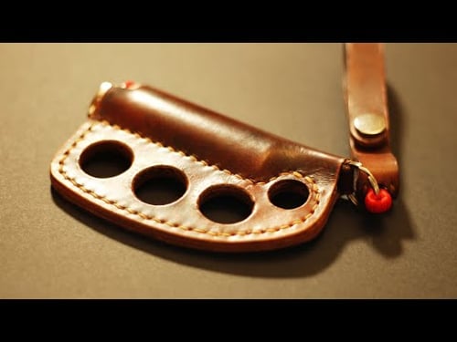 How to Make a Knuckle Duster Lighter Case | Leathercraft Pattern