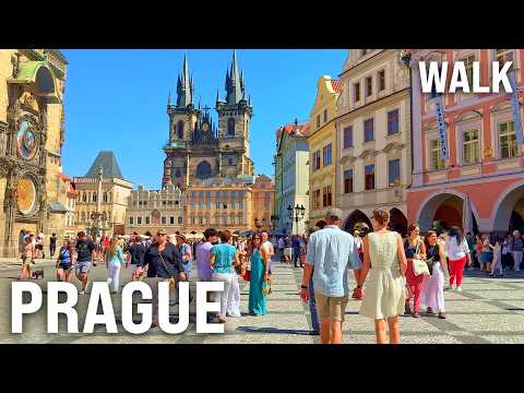 PRAGUE Walking Tour 2025 for Big TVs | 4K 60fps City Walk Through the Capital of the Czech Republic