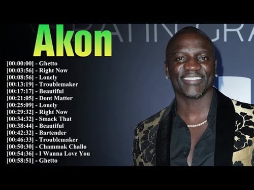 Akon Top Songs Playlist | Right Now, Smack That & More | HD Remastered