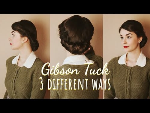 3 Ways To Create A Gibson Tuck/Roll | Hair Tutorial