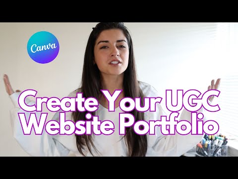how to create a UGC portfolio using Canva | Free step by step guide