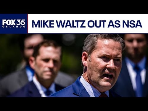 Mike Waltz removed as NSA by President Donald Trump