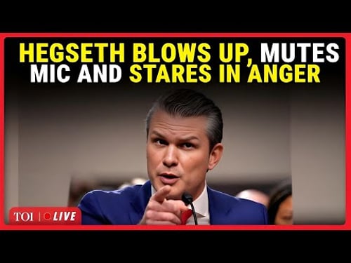 US Senate: ‘Save The Lecture’: Pete Hegseth Explodes, Turns Off Mic During Fiery Testimony