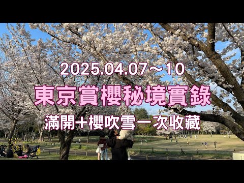 錯過太可惜!2025東京賞櫻6大秘境|滿開+櫻吹雪一次收藏|目黑川 砧公園 小金井 千鳥淵 水元公園 葛西臨海公園