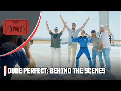 Dude Perfect BEHIND THE SCENES: Outer space, pickleball & trick shots galore | ESPN 30 For 30