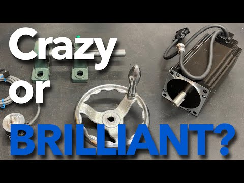 Crazy or BRILLIANT?? PM1228 Lathe You Want Manual Machining on a 38" bed...Easy Fix AUTOMATE!!!