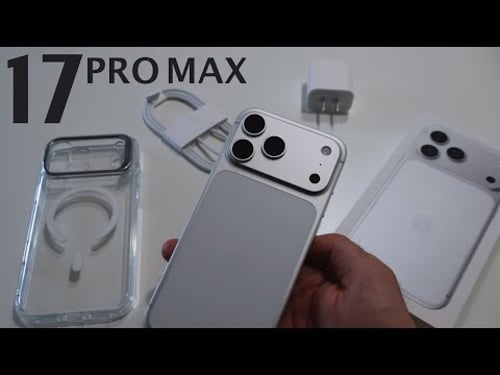 iPhone 17 Pro Max Silver Unboxing | Aesthetic