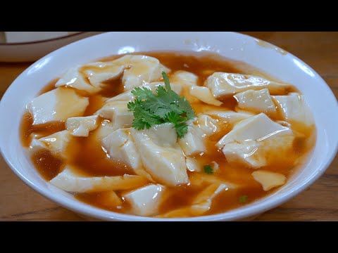 家庭版豆腐脑做法,可能很多人都不知道,在黄豆里加一个土豆,做出来不出水,还特别营养#like #美食 #delicious