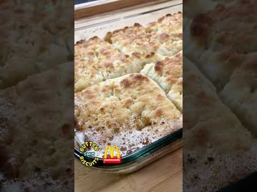 Fluffy Butter Swim McDonalds Bacon Egg & Cheese Biscuits #shorts #recipe #baking #cooking