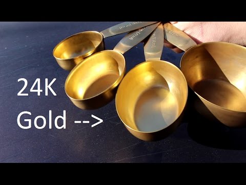 Gold Plating Measuring Cups For My Mom