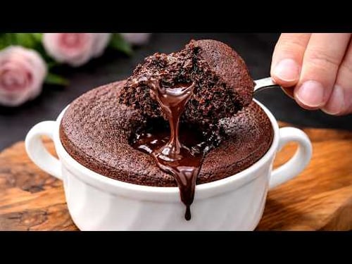 Chocolate cake in 1 minute in the microwave! Sugar-free. Gluten-free. Egg-free. Dairy-free.